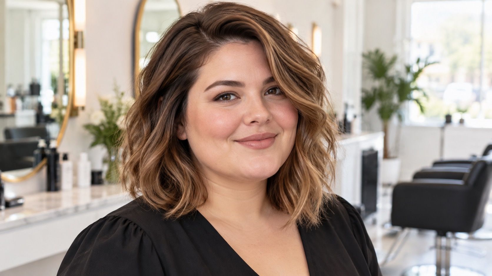 Round face shape hairstyle ideas